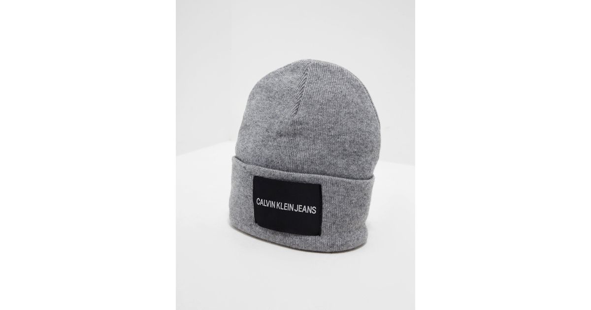 calvin klein patch beanie