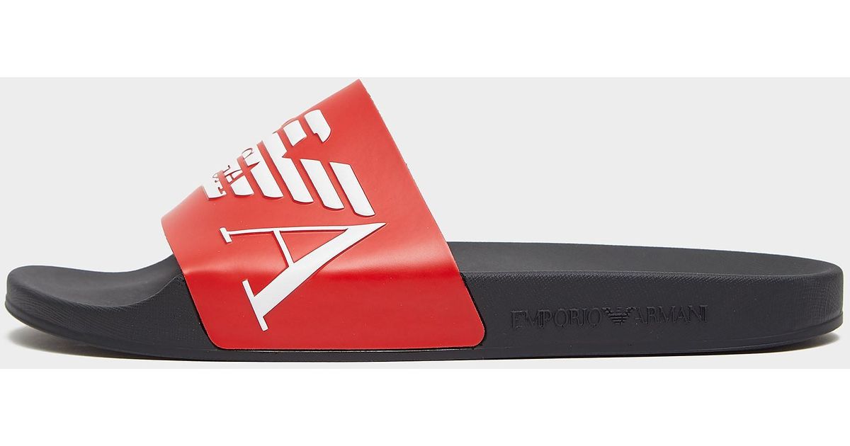 armani eagle sliders