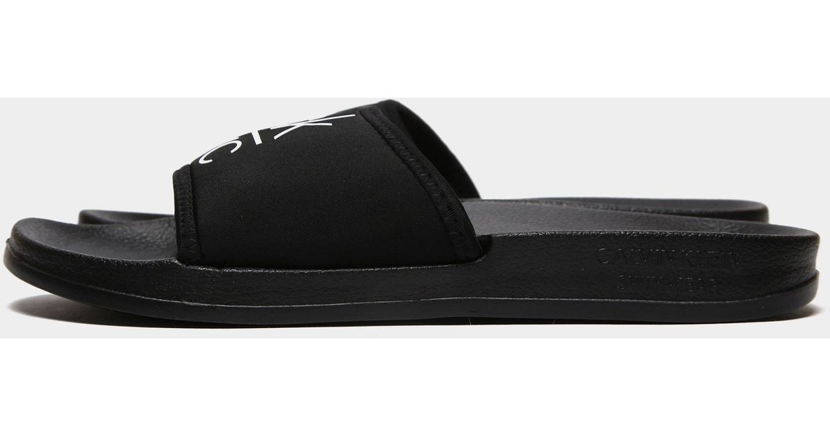 calvin klein slides black