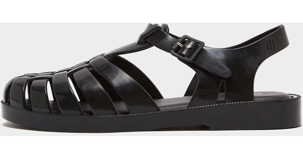 Melissa Synthetic Possession Sandals in Black | Lyst