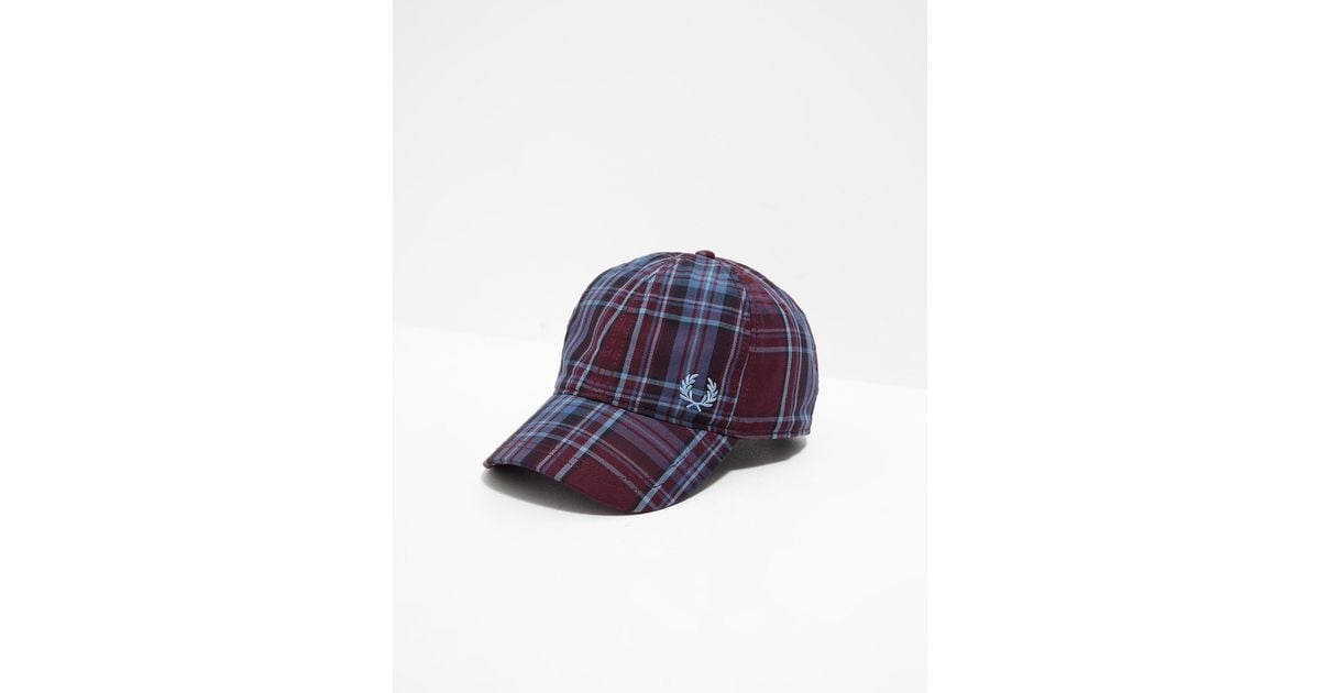 fred perry tartan cap
