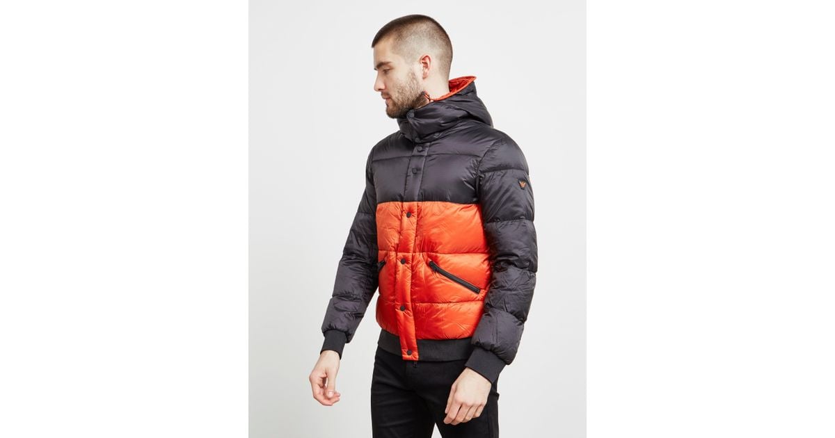 armani long down jacket