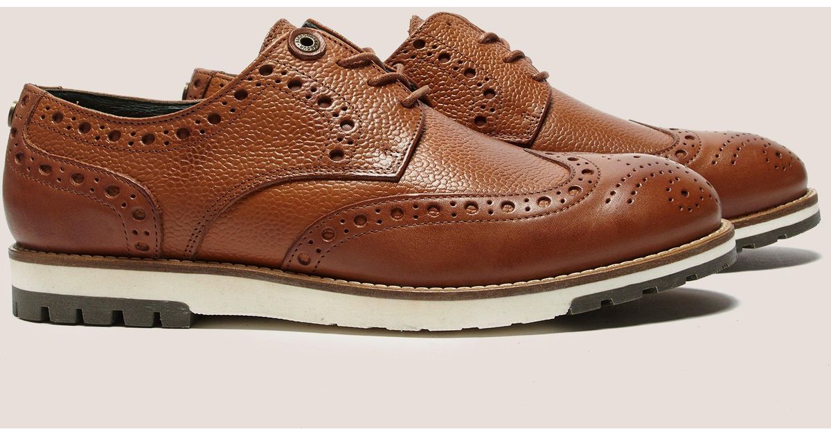 Barbour Leather Palmer Brogues in Brown 