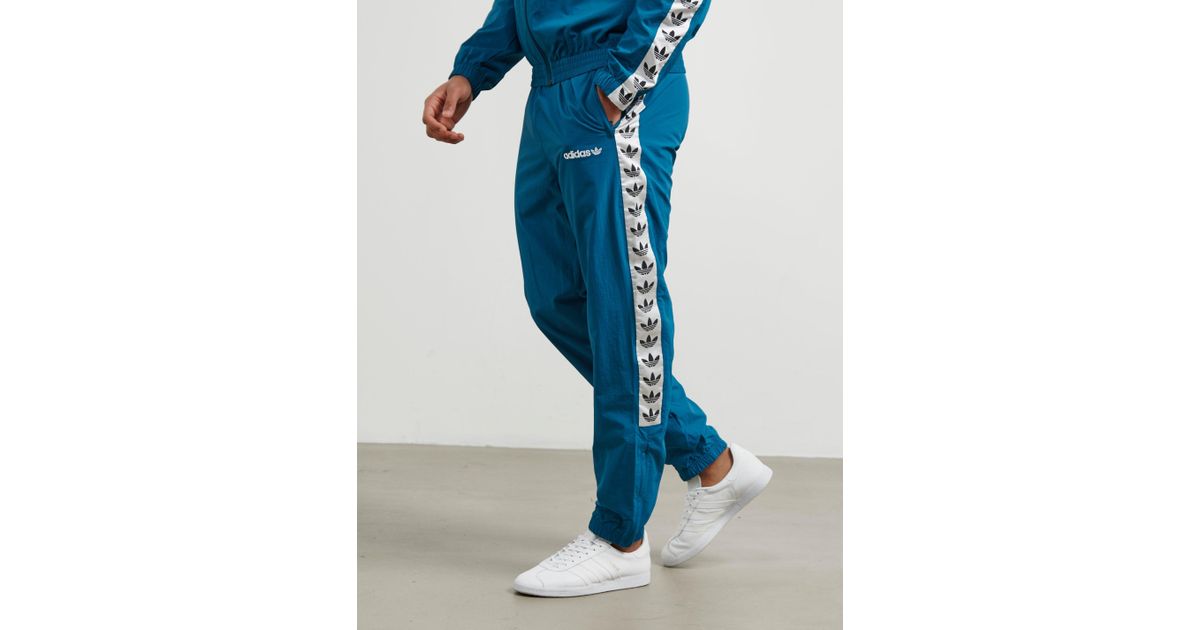 adidas Originals Synthetic Mens Taped Track Pants Teal/teal in Blue for Men  | Lyst