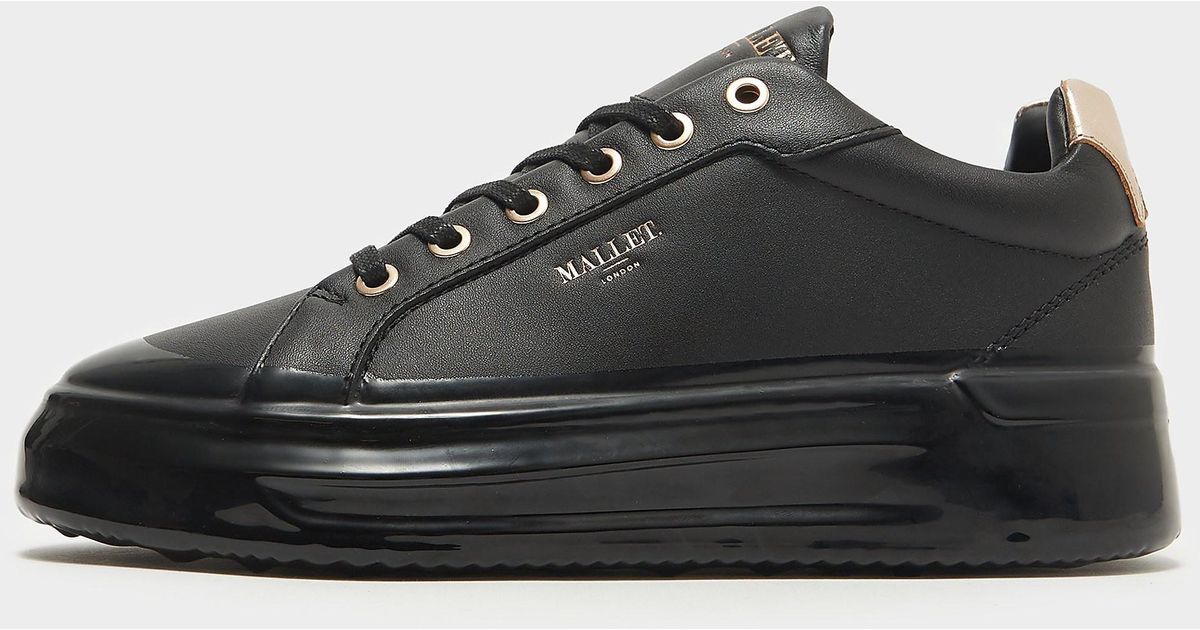 Mallet Leather Grftr Dip Sole Trainers in Black Lyst UK