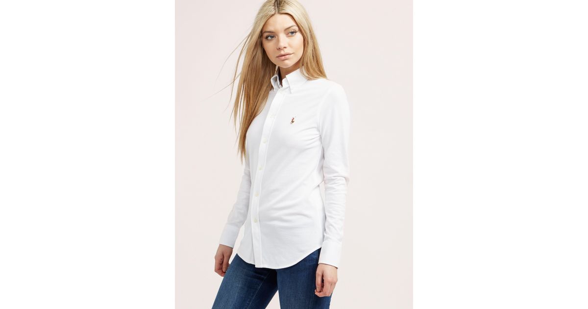 polo ralph lauren white oxford shirt