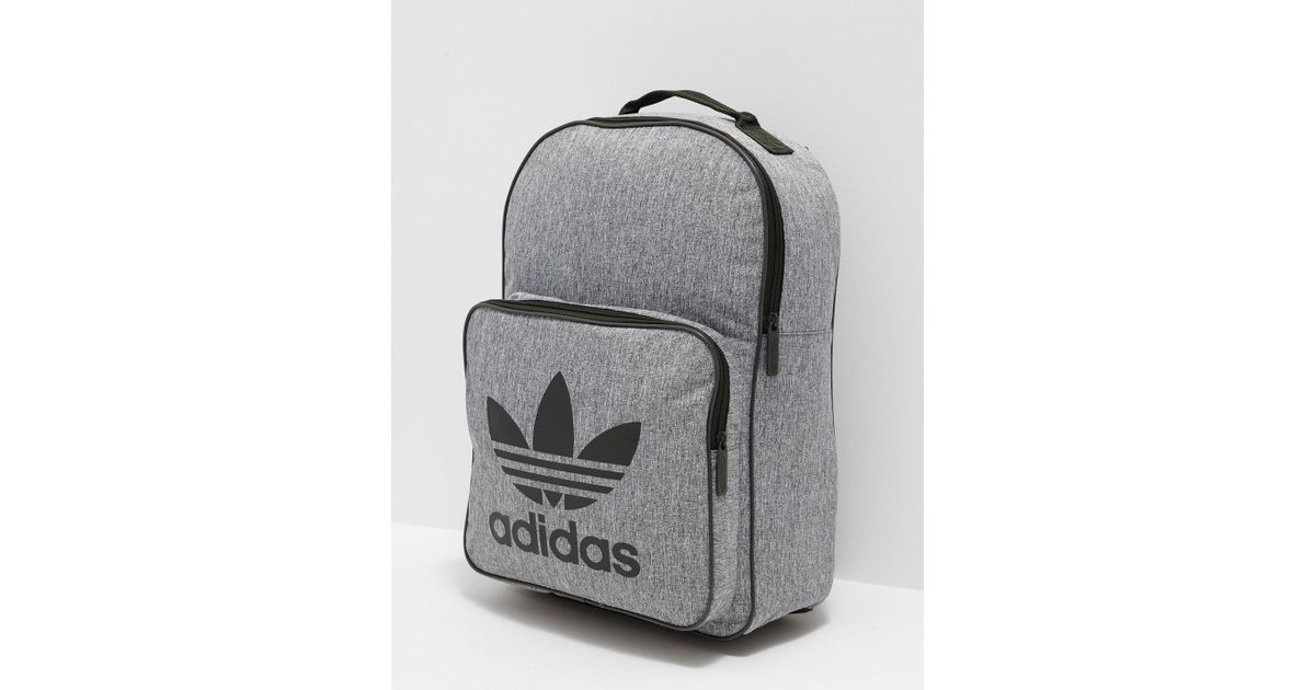 adidas trefoil backpack grey
