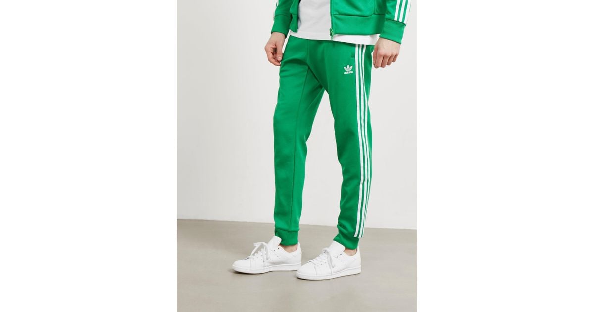 adidas originals green track pants