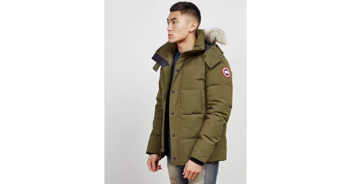 Canada Goose Goose Wyndham Padded Parka Jacket Green for Men | Lyst