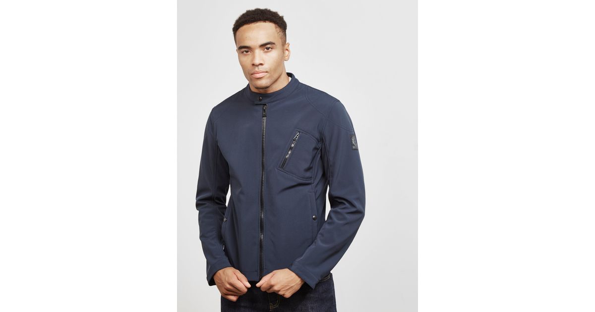 Belstaff Synthetic Parkham Jacket Navy Blue for Men - Lyst