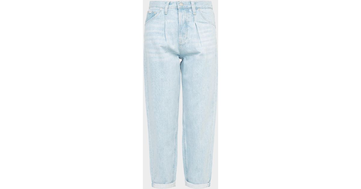 Calvin Klein Denim High-rise baggy Jeans in Blue | Lyst UK