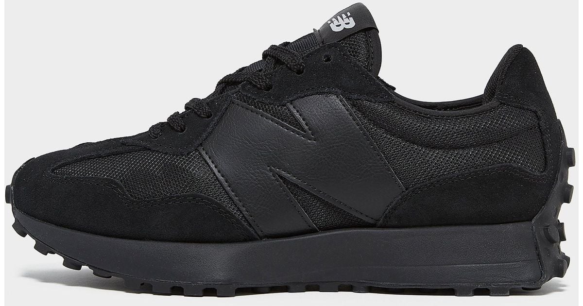 New Balance Suede 327 Trainers in Black for Men | Lyst UK