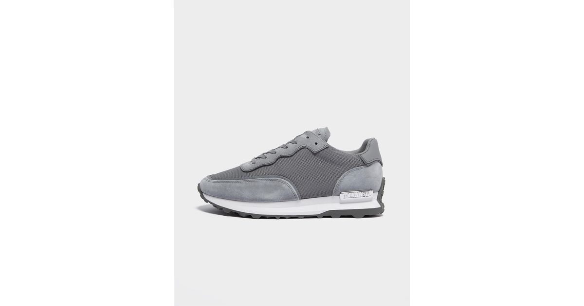 grey suede mallet trainers