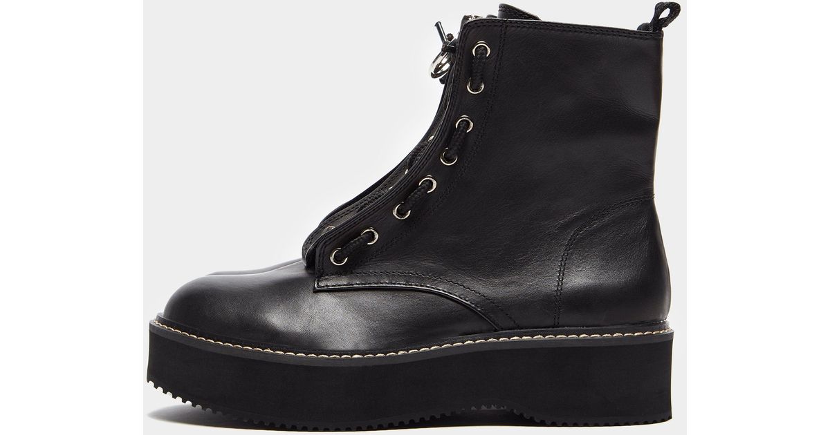 dkny leather boots