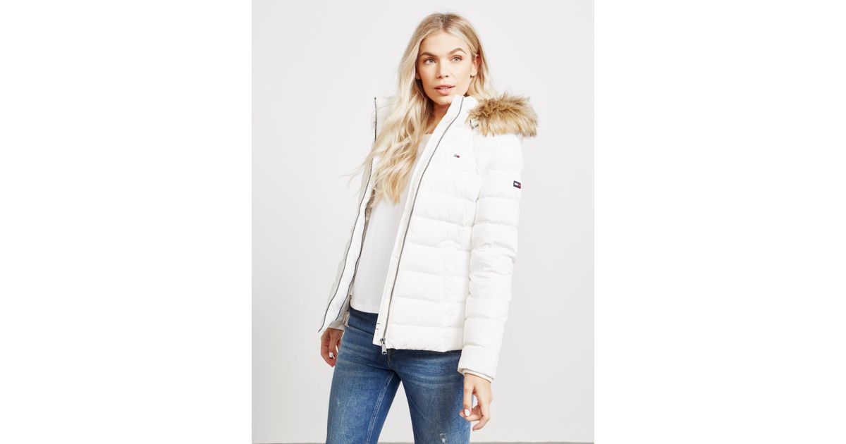 tommy hilfiger essential hooded down coat