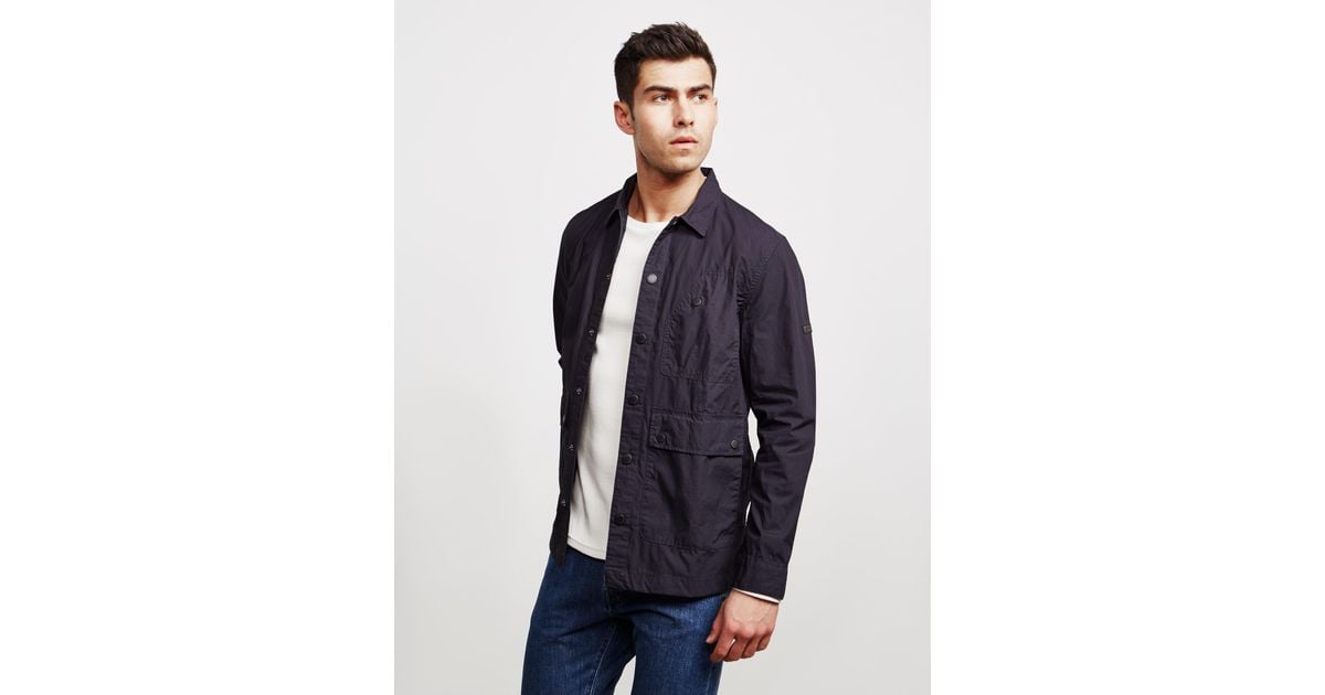 barbour international shift overshirt