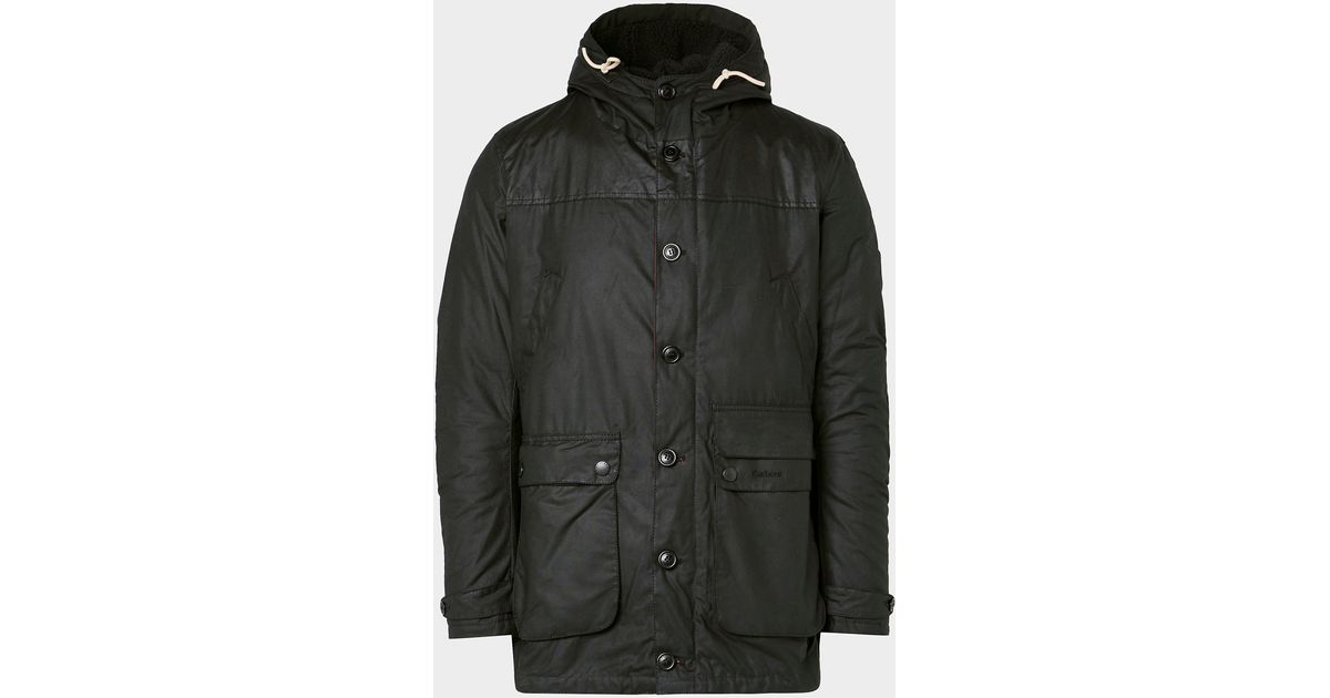 Barbour Cotton Game Parka Jacket - Exclusive in Black for Men | Lyst