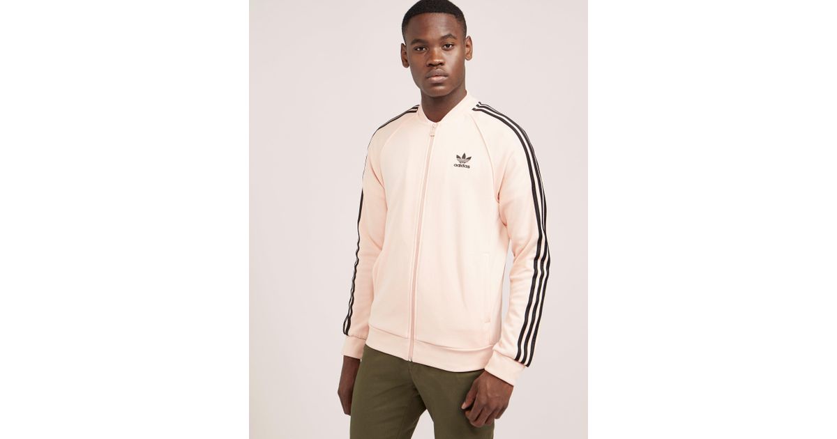 mens pink adidas track jacket