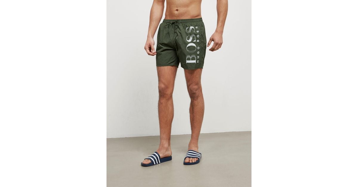 mens khaki swim shorts
