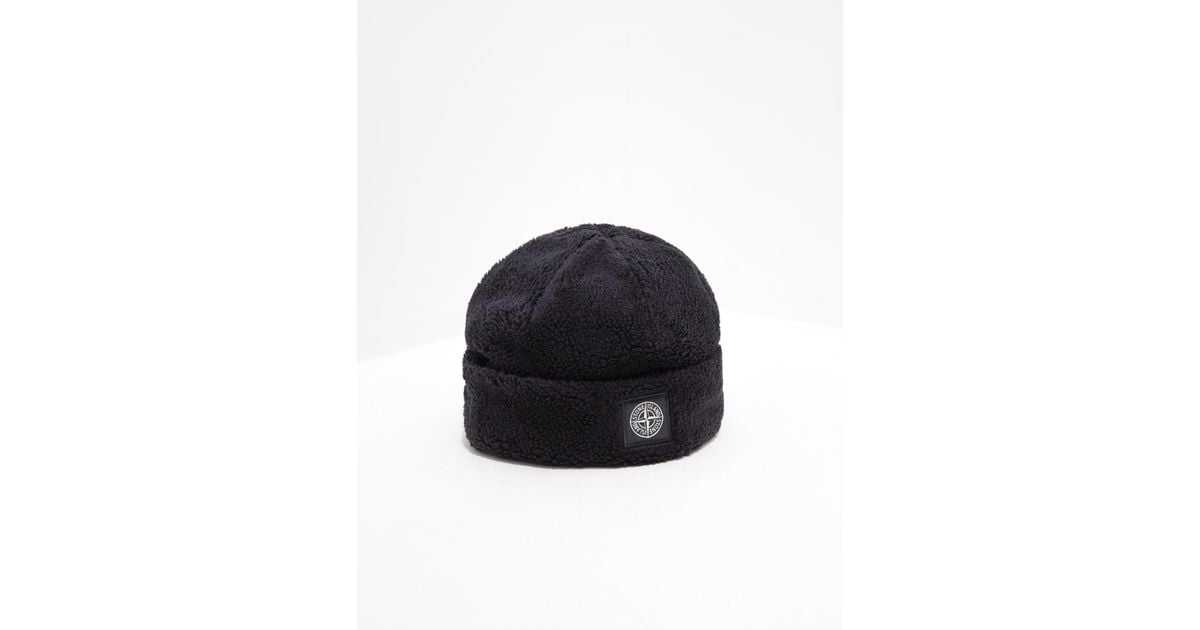 stone island fleece hat