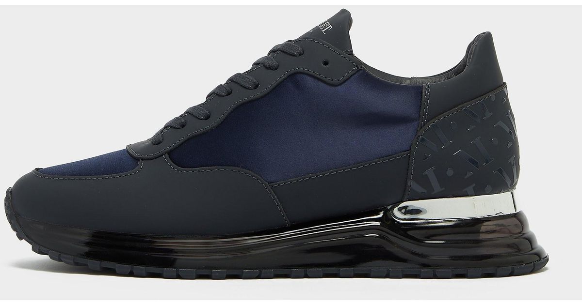 Mallet Satin Popham Gas Trainers Blue for Men Lyst Australia