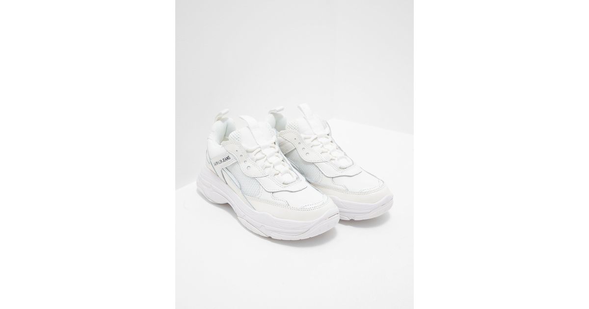 calvin klein white maya trainers