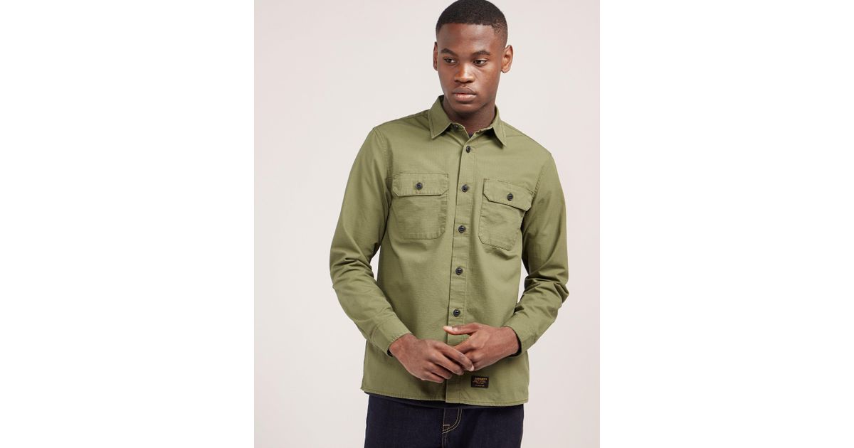 Carhartt WIP Cotton Mission Overshirt in Olive (Green) for Men - Lyst