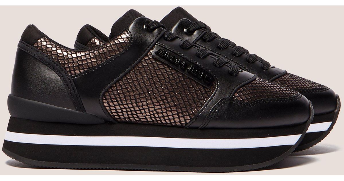 armani platform trainers