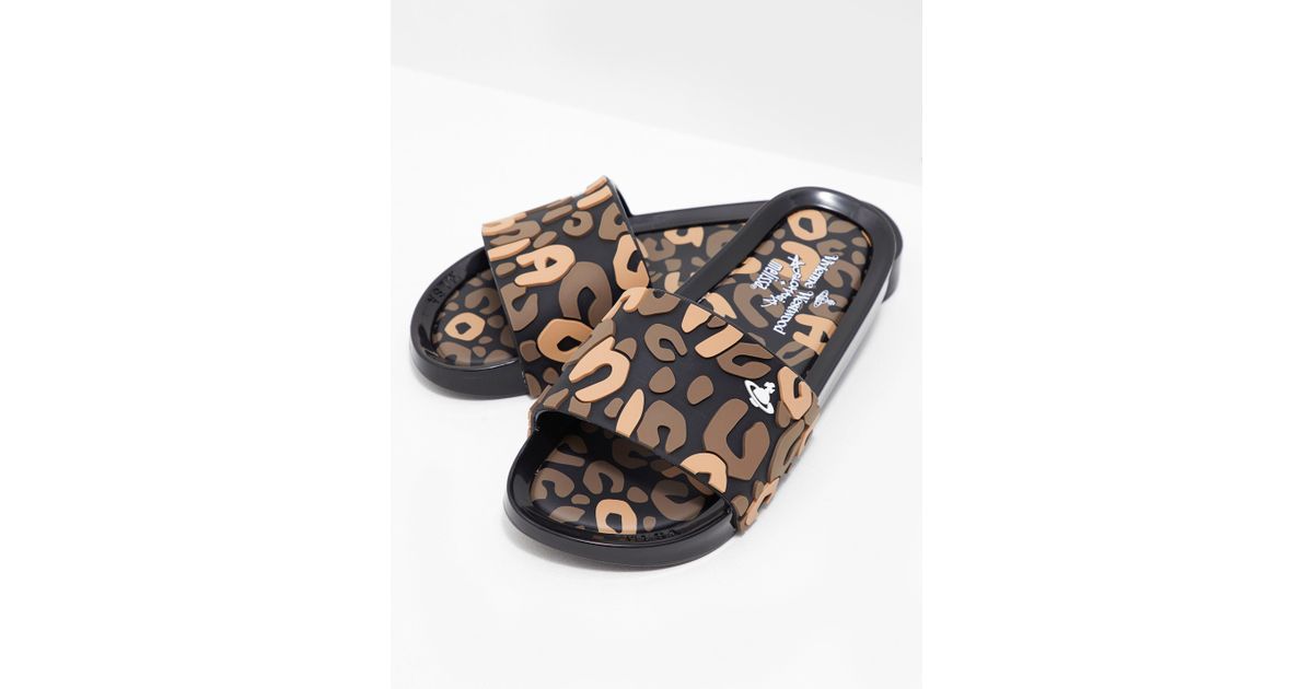 vivienne westwood leopard sliders
