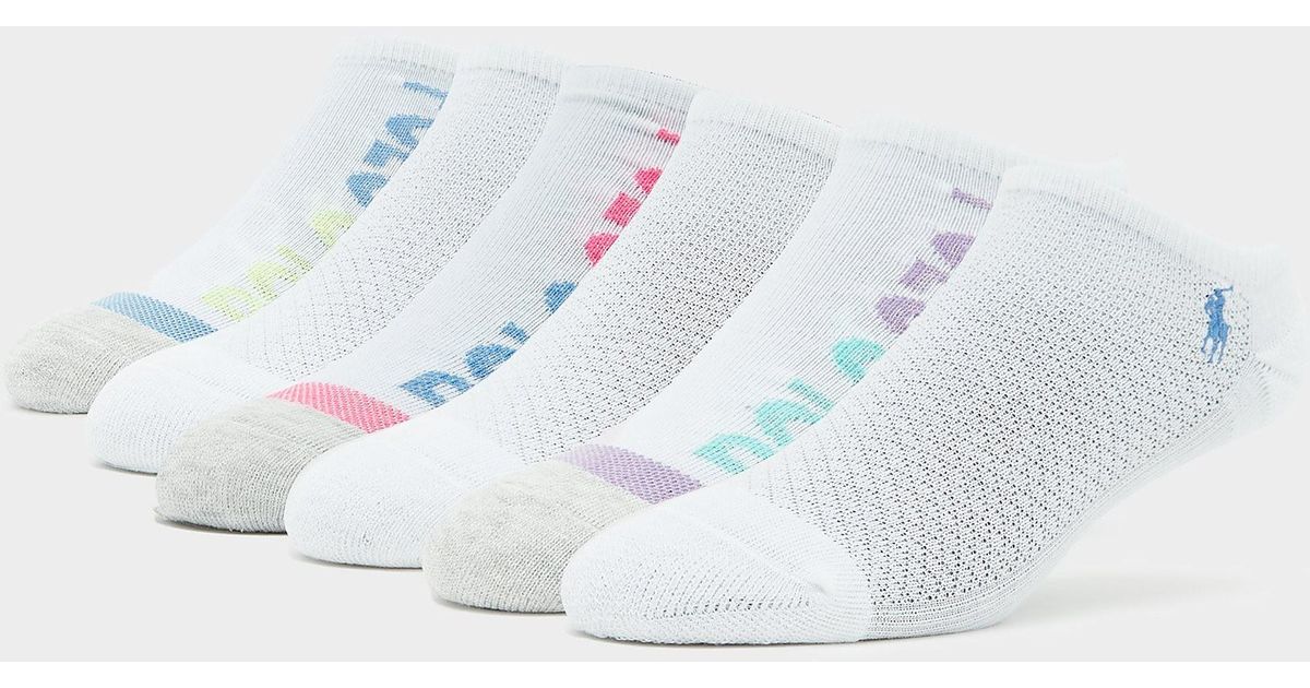 Polo Ralph Lauren Cotton Polo Ankle Socks in White Lyst UK