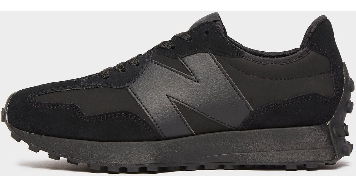 New Balance Suede 327 Trainers in Black for Men - Lyst