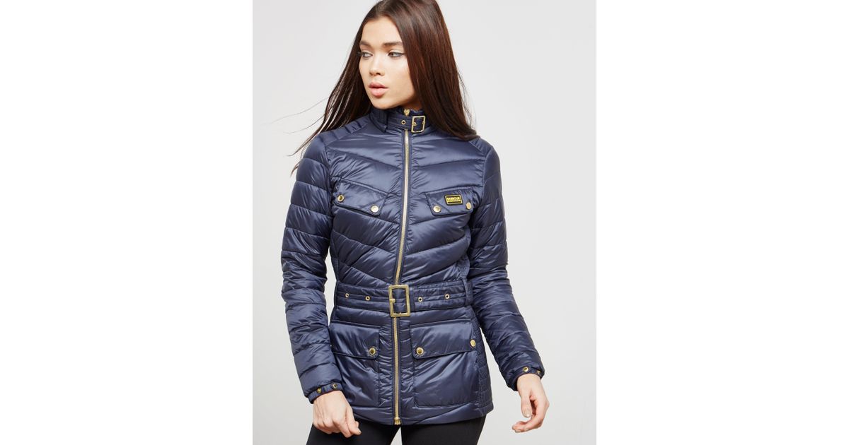 Barbour Gleann Quilted Jacket Navy Blue | Lyst
