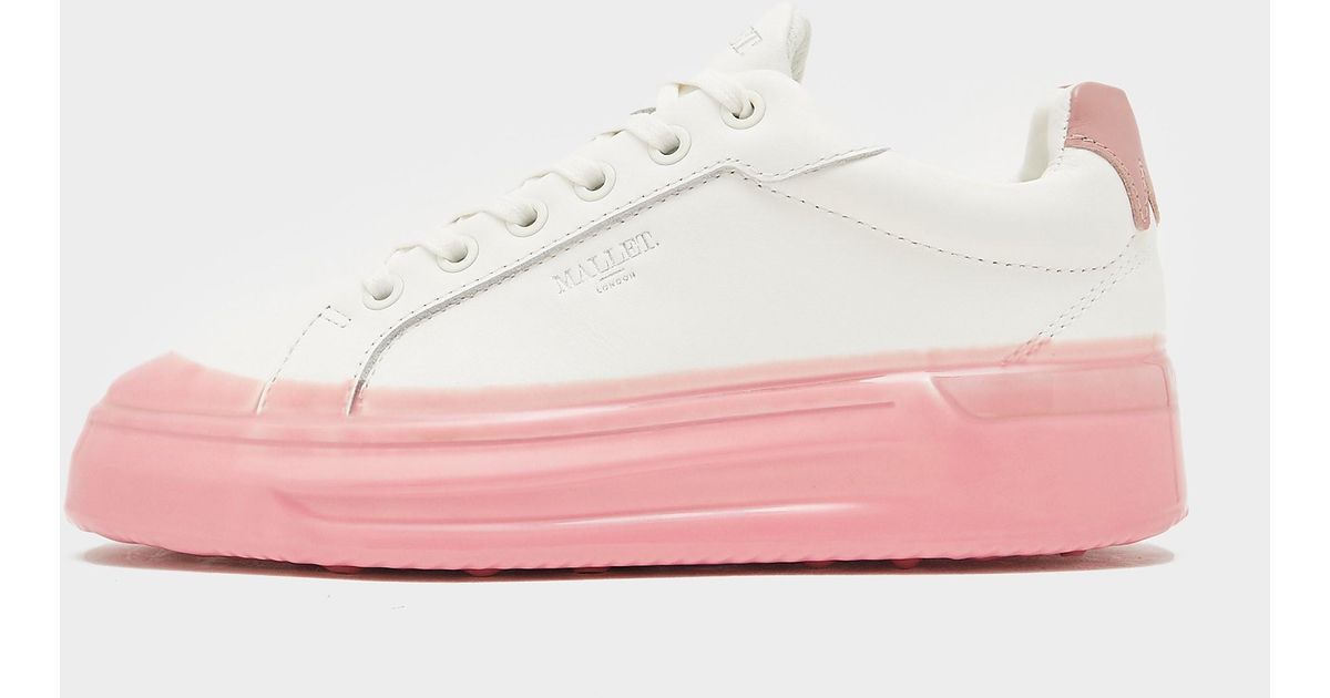 Mallet Leather Grftr Dip Sole Trainers in White Lyst