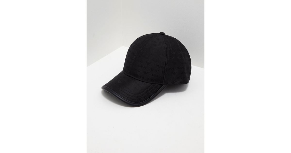 armani jeans nylon print cap