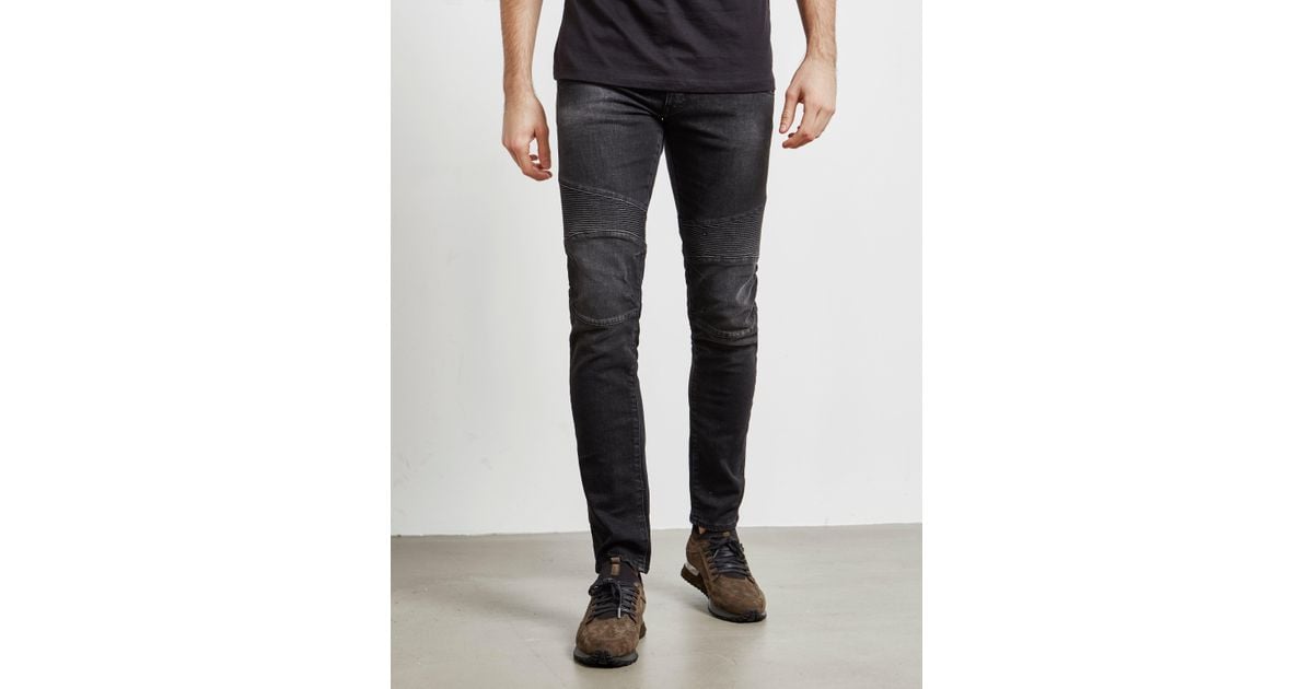 armani exchange biker jeans