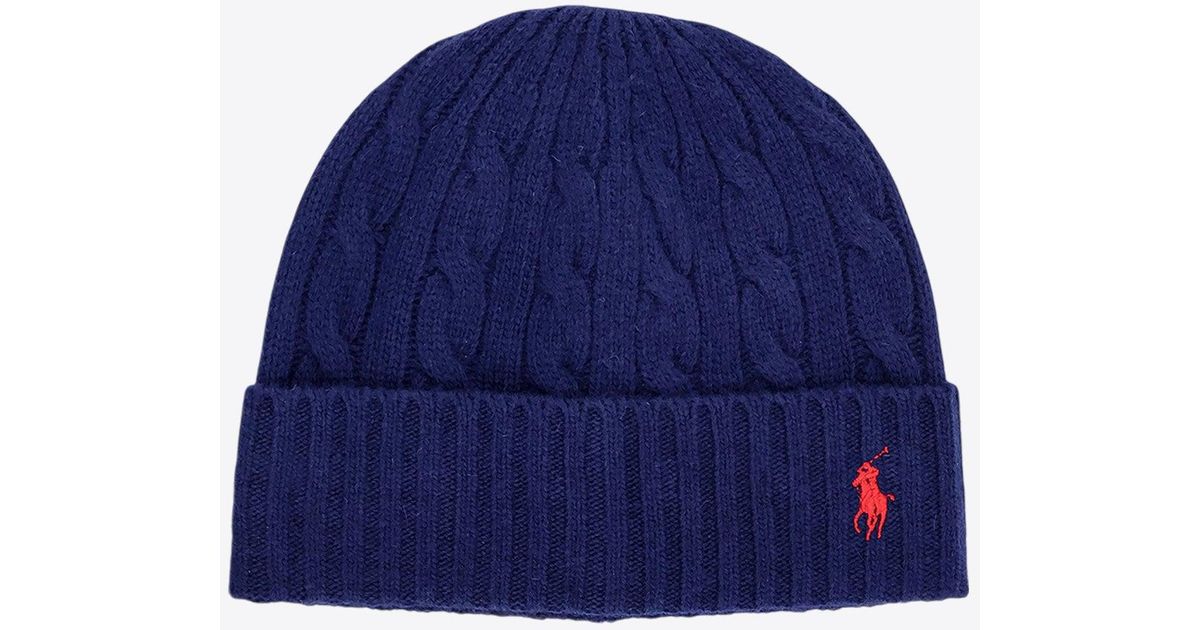 Logo Wool Beanie - Blue