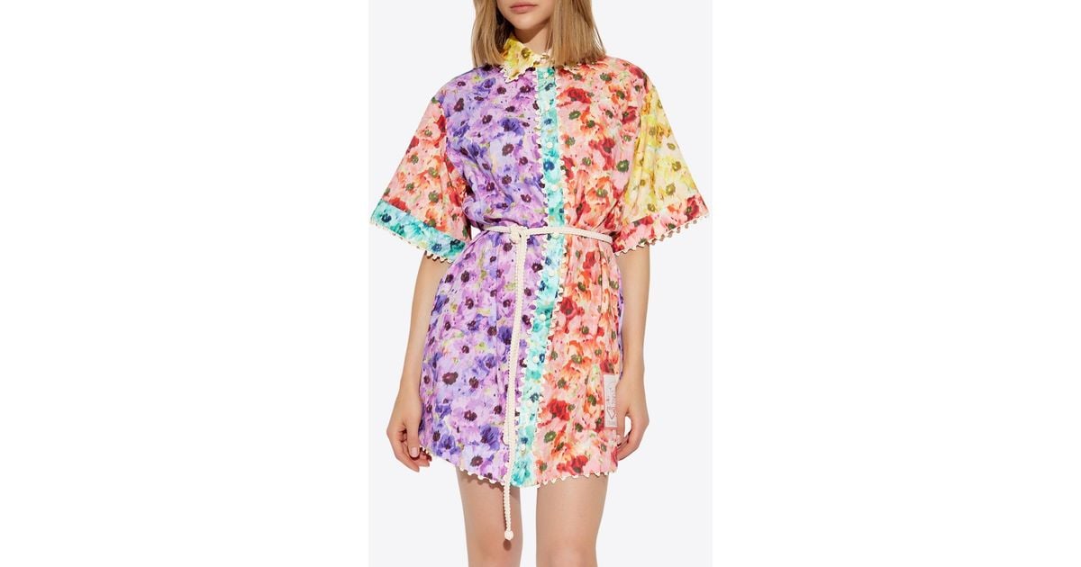 【Zimmermann】LIGHTBURST TRIMMED SHIRT DRESS シャツドレス Zimmermann Lightburst Trimmed Shirt Dress | Shopbop
