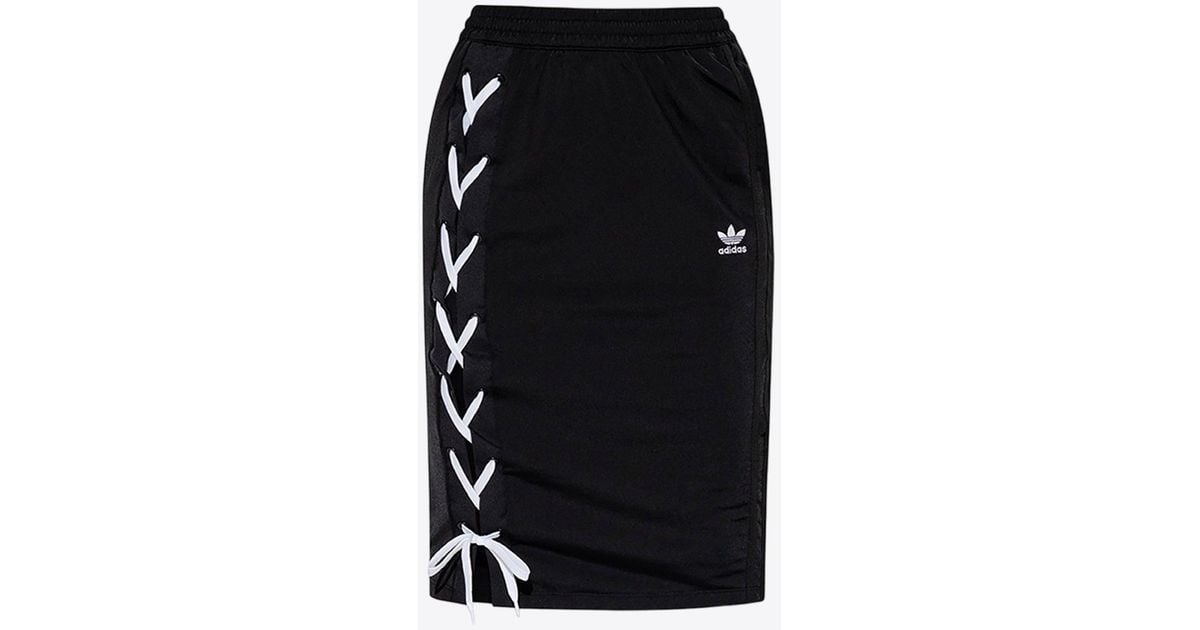 adidas Originals Always Original Lace-up Midi Skirt in Black