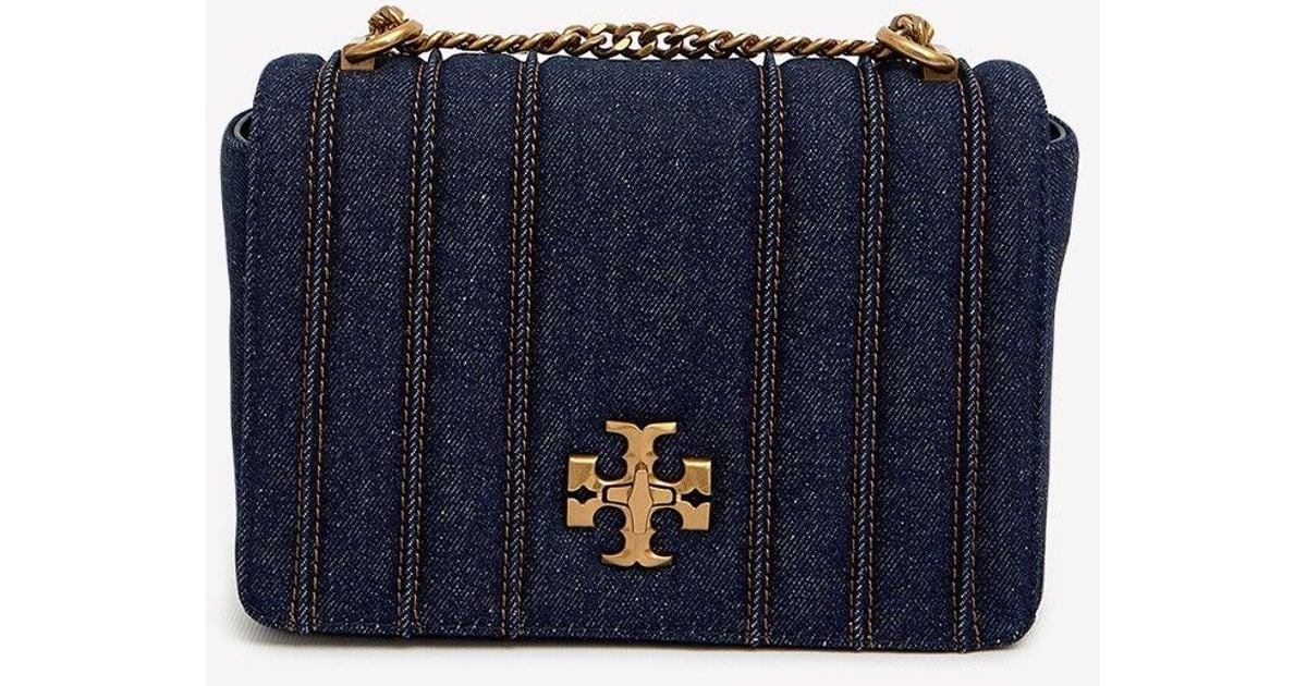 Tory Burch Kira Denim Shoulder Bag in Blue Lyst Australia