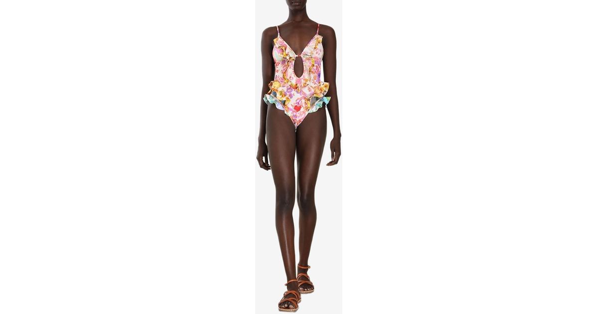 KIDS NECK FRILL ONE PIECE 4-10 ADORNED IN ANTIQUITY main image 1