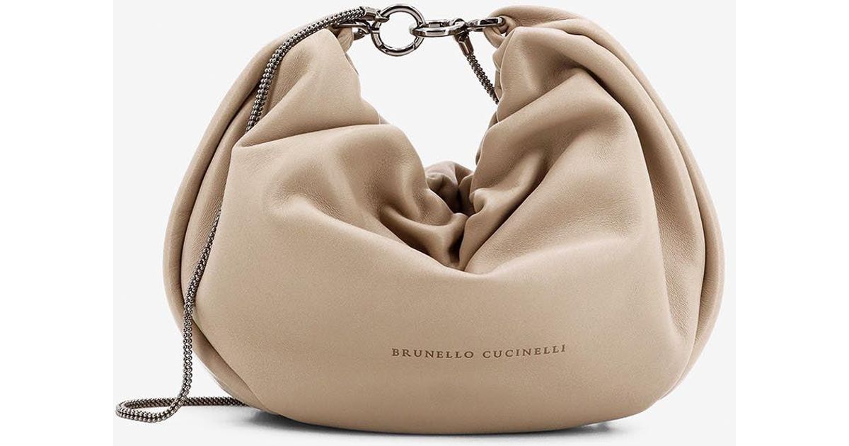ショルダーバッグ・ポシェット Brunello Cucinelli Hobo Brioche Brunello Cucinelli // Brioche Hobo Bag – VSP Consignment