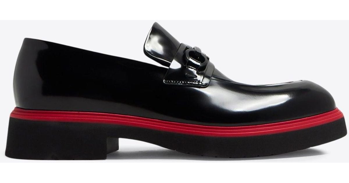 Ferragamo Fiorello Patent Leather Loafers- Men 10M Salvatore Ferragamo FERRAGAMO FIORELLO BLACK PATENT LEATHER  main image 3