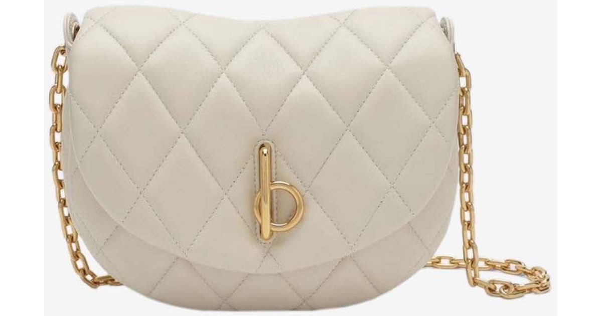 【関税&送料込】Burberry Ivory Quilted Rocking Horse Burberry Ivory quilted rocking horse | TheDoubleF