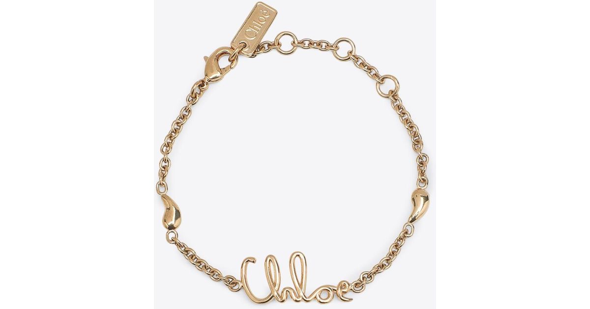 Bracelet Manchette CHLOÉ PARIS Plaqué Or - Taille S/M, Neuf Avec étiquettes, Couleur Dorée