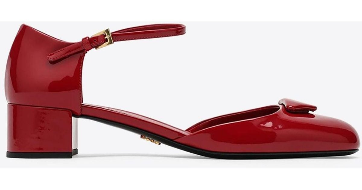 Prada patent leather mary jane pumps sale