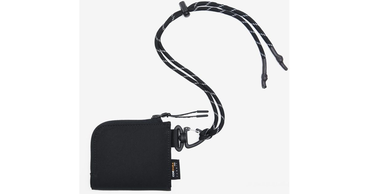 Aape Drawcord Nylon Zip Wallet in Black for Men Lyst