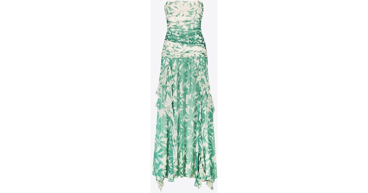 shona joy green floral dress Joni Panelled Midi Dress | Cedar Blossom | Dresses main image 0