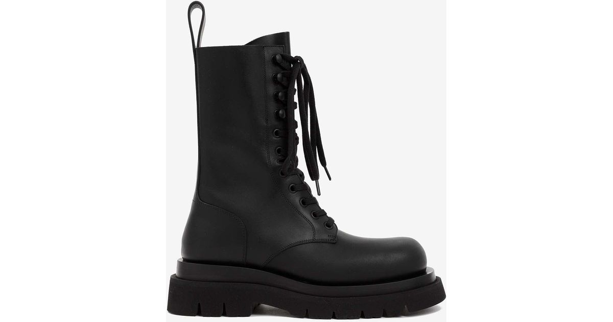 bv lug leather ankle boots