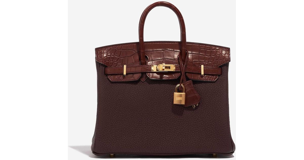 Hermès Birkin 25 Touch In Rouge Sellier Togo And Bourgogne Matte