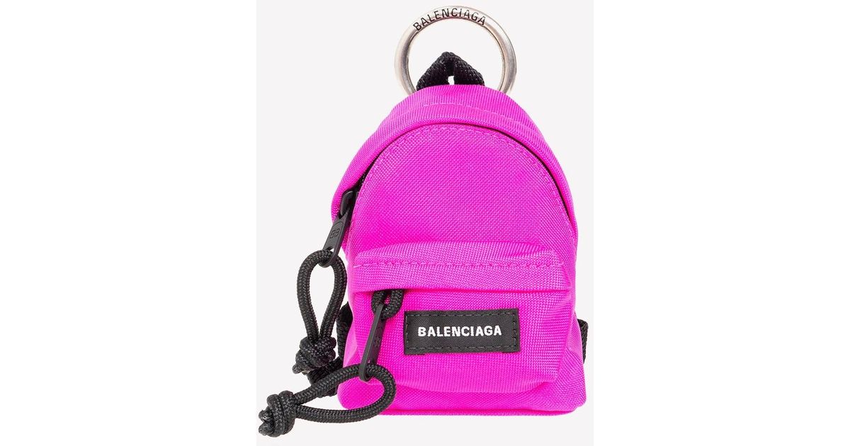 Balenciaga Unisex Mini Shopping Bag Keyring in Black